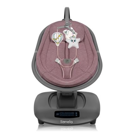 Lionelo - Bujaczek dziecięcy z melodią BLOSSOM Pink Mauve + pilot zdalnego sterowania
