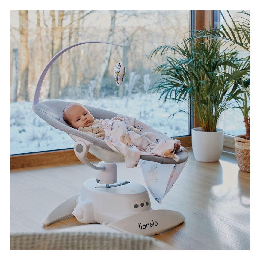 Lionelo - Bujaczek dziecięcy z melodią IRIS 4xAA Beżowy Piasek