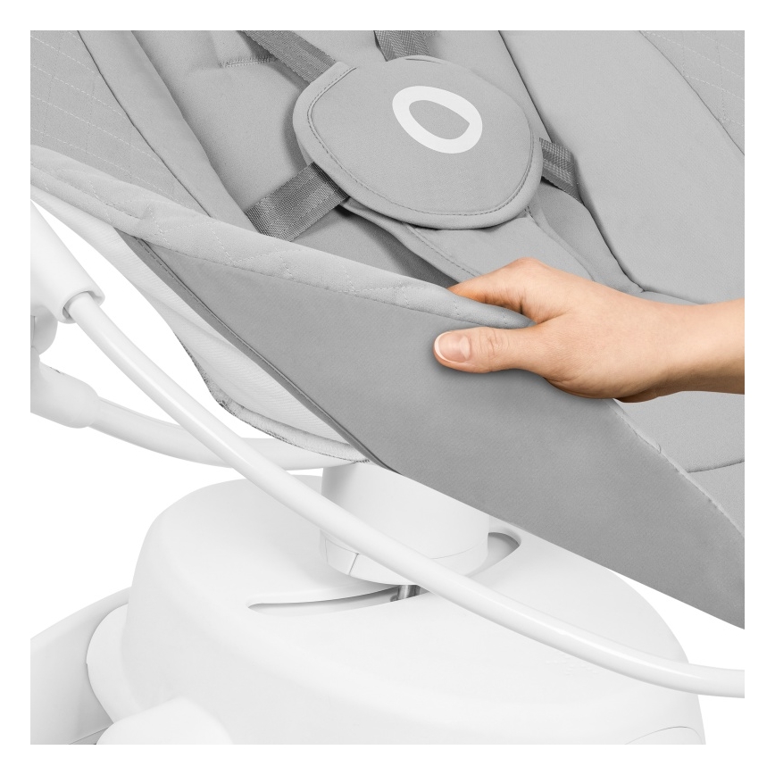 Lionelo - Bujaczek dziecięcy z melodią IRIS Grey Concrete