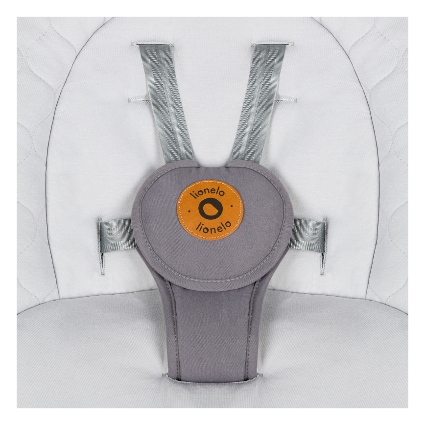 Lionelo - Bujaczek dziecięcy z melodią MELL Grey Stone 4xAA + pilot zdalnego sterowania