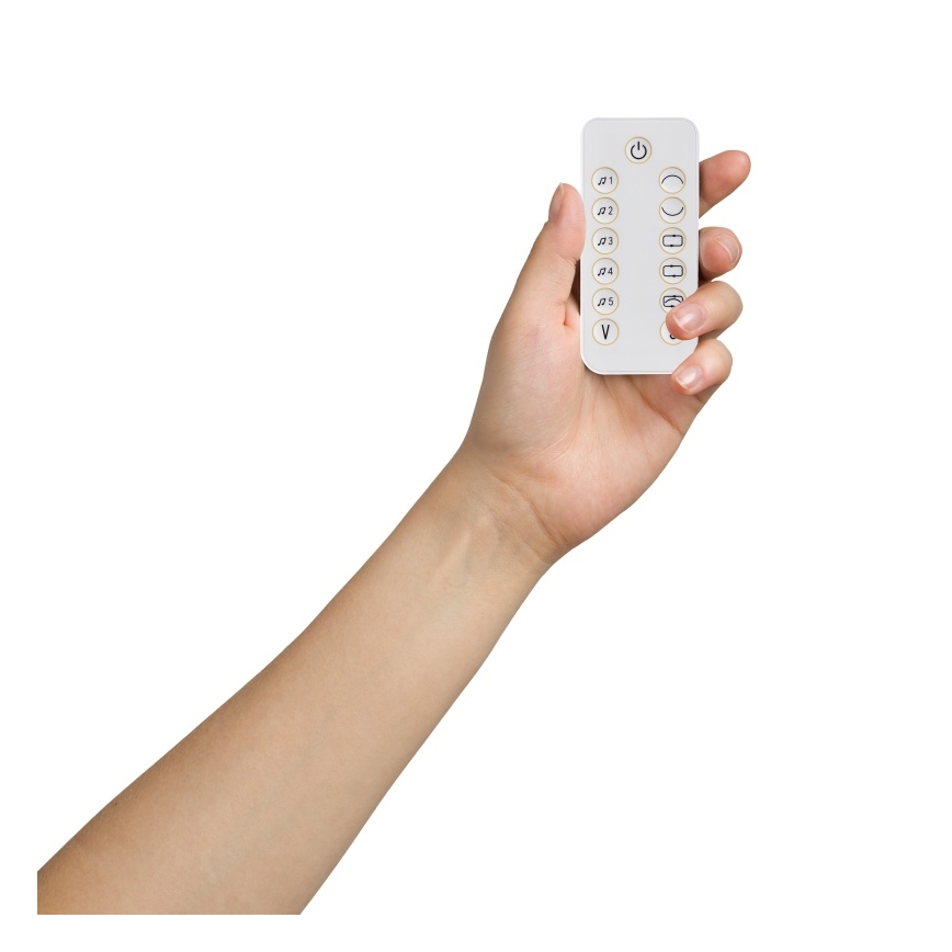 Lionelo - Bujaczek dziecięcy z melodią OLIVIA Beżowy Naturalny + pilot zdalnego sterowania