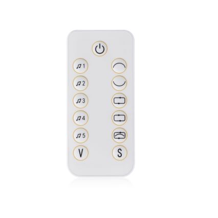 Lionelo - Bujaczek dziecięcy z melodią OLIVIA Beżowy Naturalny + pilot zdalnego sterowania