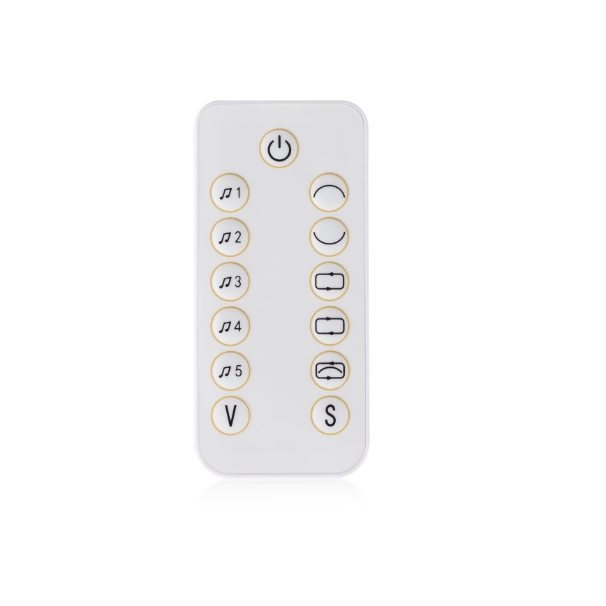 Lionelo - Bujaczek dziecięcy z melodią OLIVIA Beżowy Naturalny + pilot zdalnego sterowania