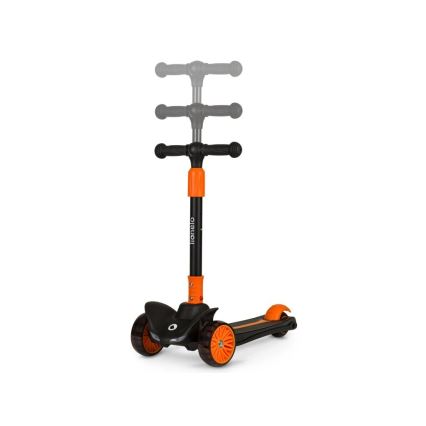 Lionelo - Dziecięca hulajnoga TIMMY 3xAA pomarańczowo-czarna