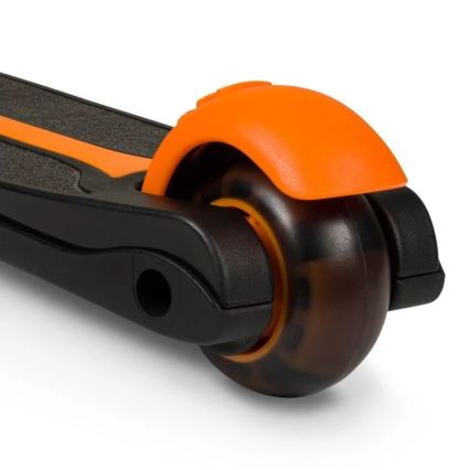 Lionelo - Dziecięca hulajnoga TIMMY 3xAA pomarańczowo-czarna