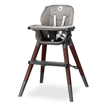 Lionelo - Dziecięce krzesełko do karmienia 2 w 1 MONA Black Onyx