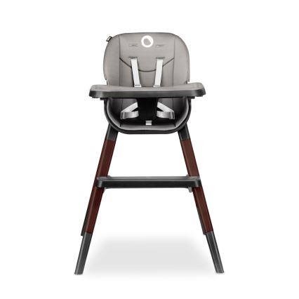 Lionelo - Dziecięce krzesełko do karmienia 2 w 1 MONA Black Onyx