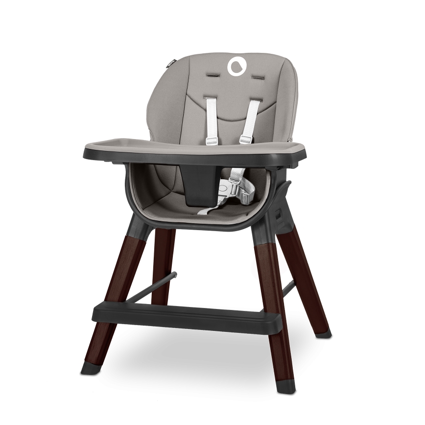 Lionelo - Dziecięce krzesełko do karmienia 2 w 1 MONA Black Onyx