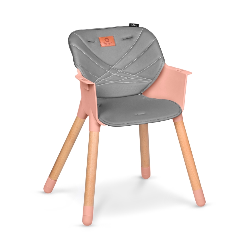 Lionelo - Dziecięce krzesełko do karmienia 2w1 KOEN Pink Rose