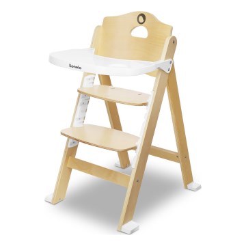Lionelo - Dziecięce krzesełko do karmienia 3 w 1 FLORIS White Natural