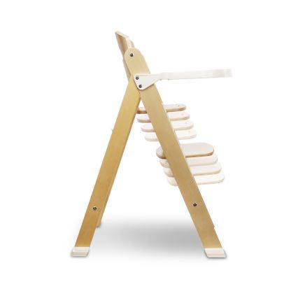 Lionelo - Dziecięce krzesełko do karmienia 3 w 1 FLORIS White Natural