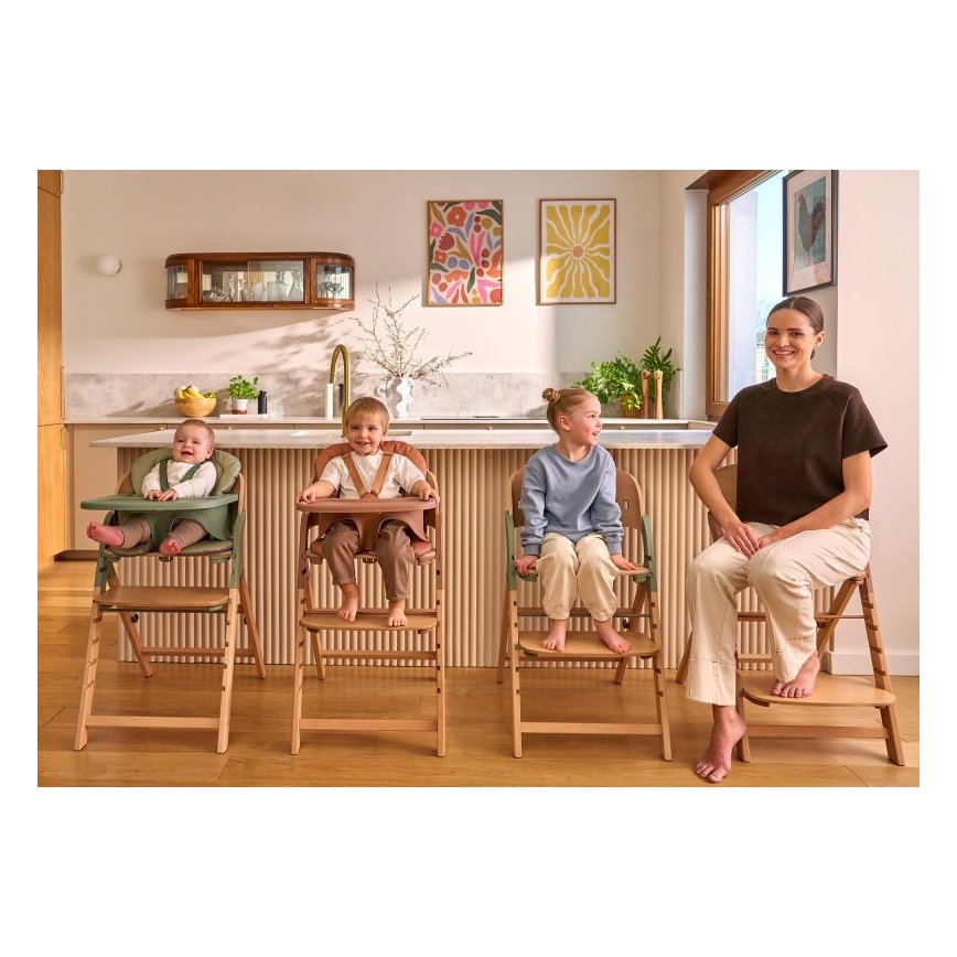 Lionelo - Dziecięce krzesełko do karmienia 3 w 1 MEGAN White Wood