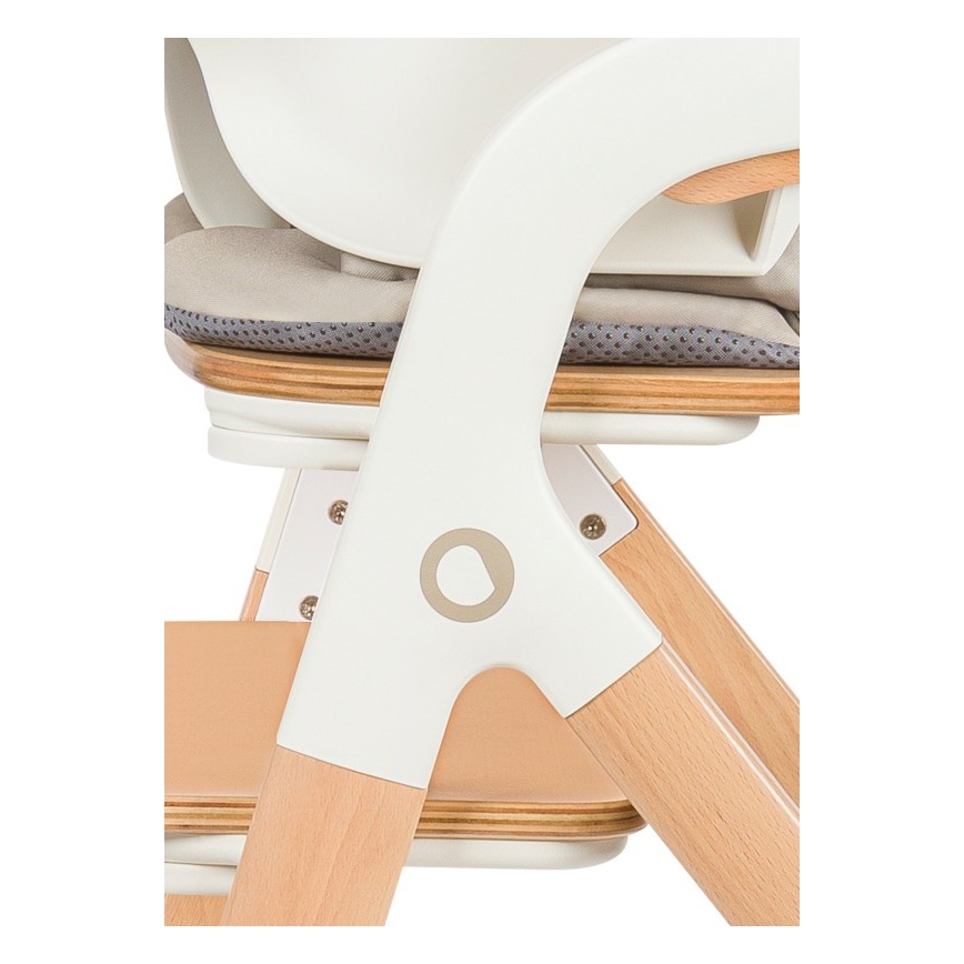 Lionelo - Dziecięce krzesełko do karmienia 3 w 1 MEGAN White Wood