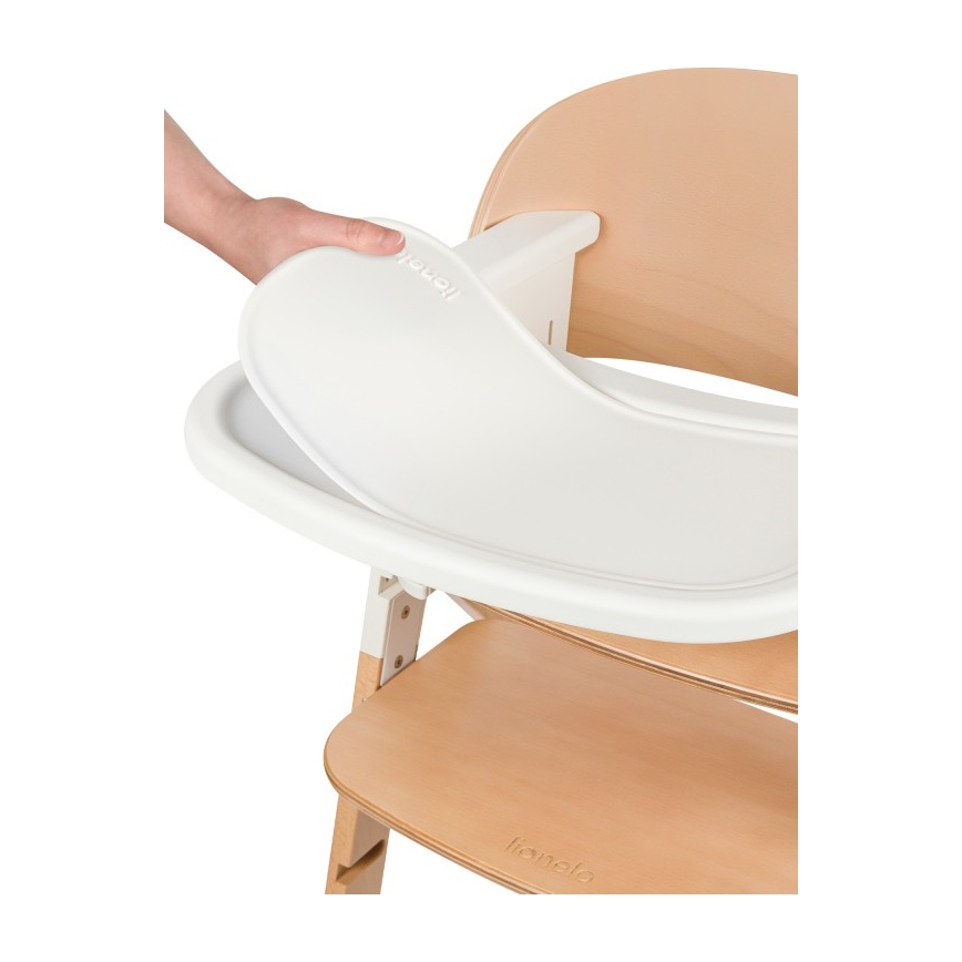 Lionelo - Dziecięce krzesełko do karmienia 3 w 1 MEGAN White Wood