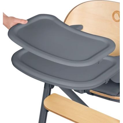 Lionelo - Dziecięce krzesełko do karmienia 3w1 CELIA Grey Wood