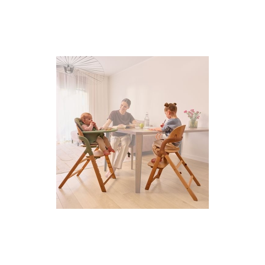 Lionelo - Dziecięce krzesełko do karmienia 3w1 MEGAN Green Wood
