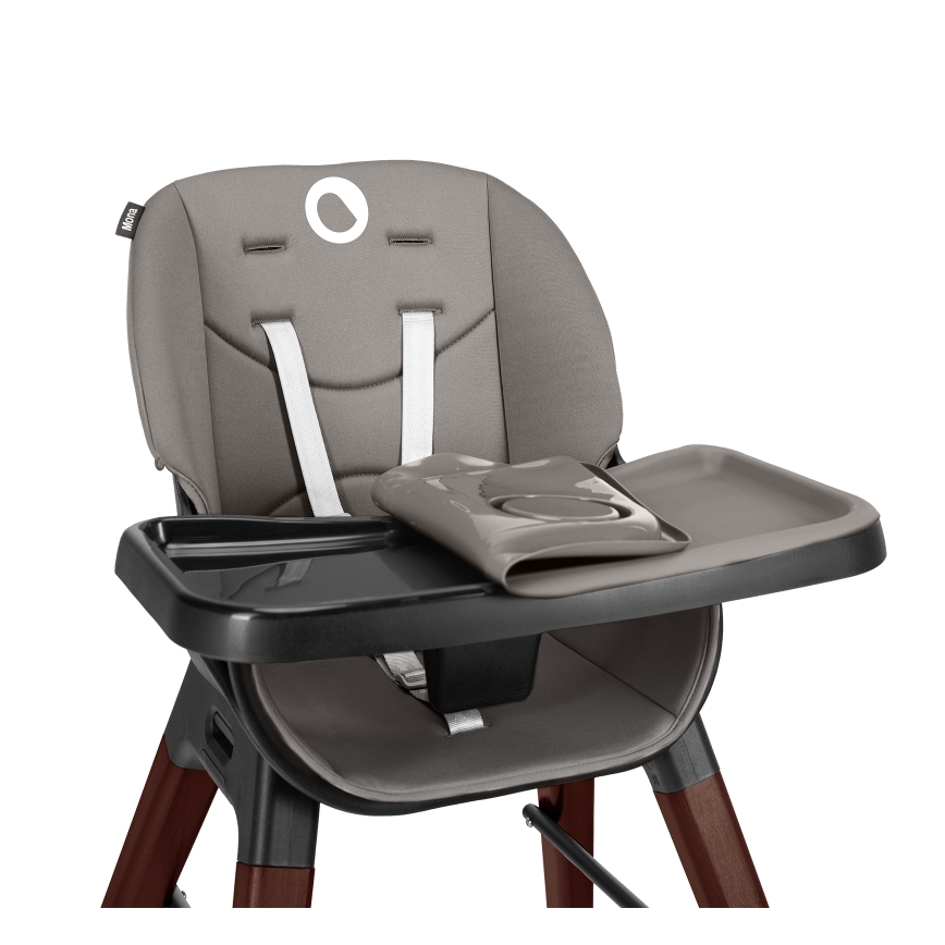Lionelo - Dziecięce krzesełko do karmienia MONA Black Onyx