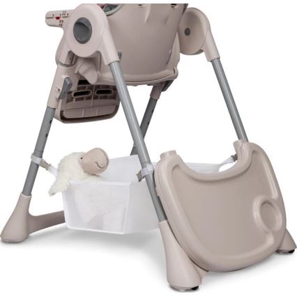 Lionelo - Dziecięce krzesełko do karmienia ZANNA beżowe