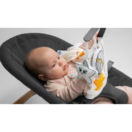 Lionelo - Dziecięcy bujaczek JUNE antracyt