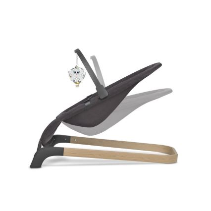 Lionelo - Dziecięcy bujaczek JUNE antracyt