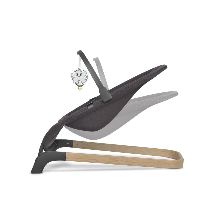 Lionelo - Dziecięcy bujaczek JUNE antracyt