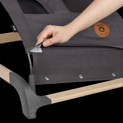 Lionelo - Dziecięcy bujaczek JUNE antracyt