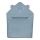 Lionelo - Dziecięcy ręcznik kąpielowy z kapturem MUSLIN HOODED TOWEL Grey Sky