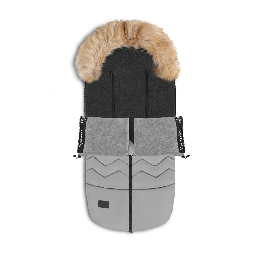 Lionelo - Dziecięcy śpiworek FRODE gołębi szary