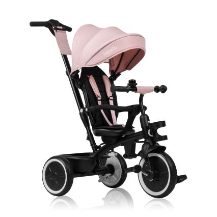 Lionelo - Dziecięcy trójkołowy rowerek BERRY Pink Rose