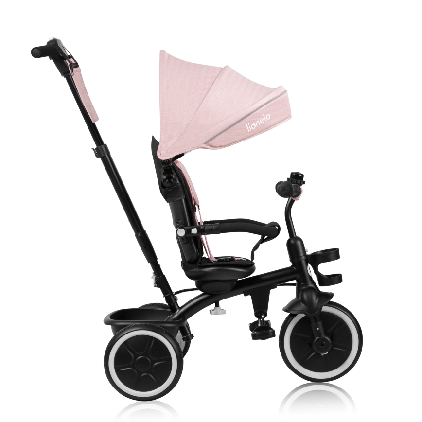 Lionelo - Dziecięcy trójkołowy rowerek BERRY Pink Rose