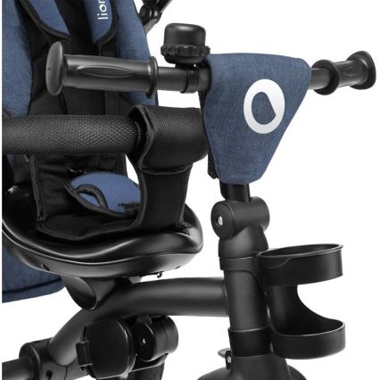 Lionelo - Dziecięcy trójkołowy rowerek TRIS ciemnoniebieski