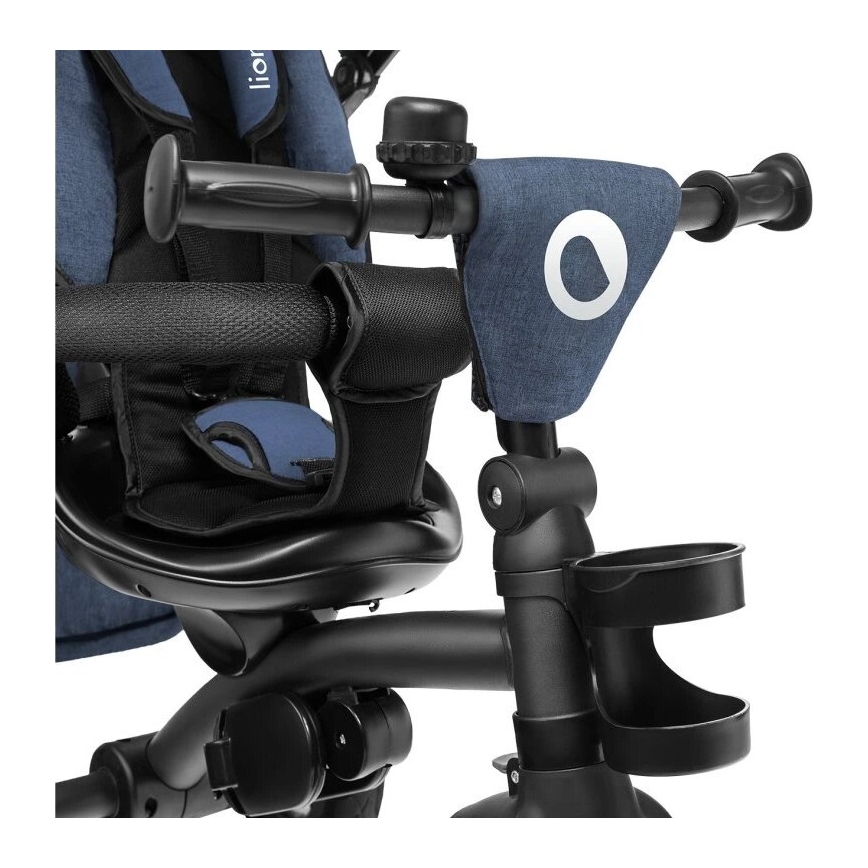 Lionelo - Dziecięcy trójkołowy rowerek TRIS ciemnoniebieski