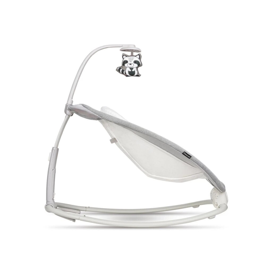 Lionelo - Dziecięcy wibrujący bujaczek z melodią PASCAL 2xAA szary