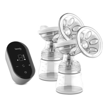Lionelo - Elektryczny, ładowalny podwójny laktator do odciągania mleka TWEE GO 5V 1100 mAh 150 ml