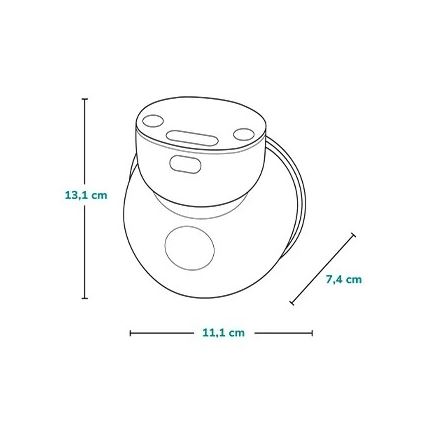 Lionelo - Elektryczny, ładowalny laktator do mleka matki FIDI FREE SIMPLE 5V 1000 mAh 180 ml