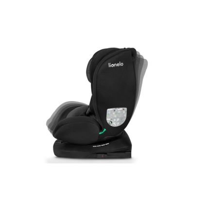Lionelo - Fotelik samochodowy BASTIAAN i-Size 40-150 cm czarny/szary
