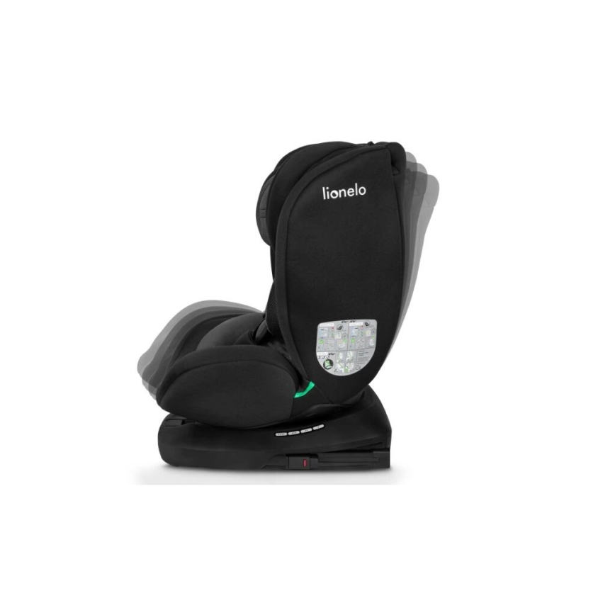 Lionelo - Fotelik samochodowy BASTIAAN i-Size 40-150 cm czarny/szary