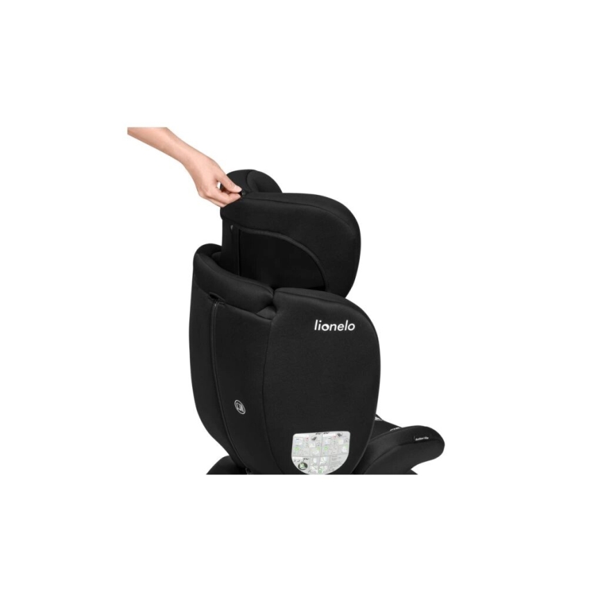 Lionelo - Fotelik samochodowy BASTIAAN i-Size 40-150 cm czarny/szary