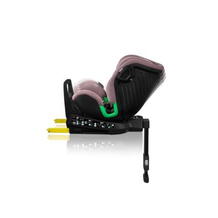 Lionelo - Fotelik samochodowy obrotowy z bazą HARMONY i-Size 40-150 cm różowy