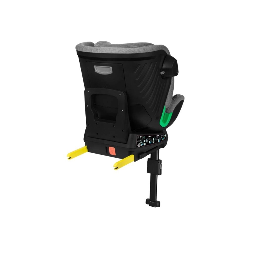 Lionelo - Fotelik samochodowy obrotowy z bazą HARMONY i-Size 40-150 cm szary