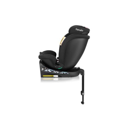 Lionelo - Fotelik samochodowy z bazą obrotową NAVY i-Size 40-150 cm czarny/różowy
