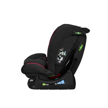 Lionelo - Fotelik samochodowy AART i-Size 40-150 cm czarny/czerwowy