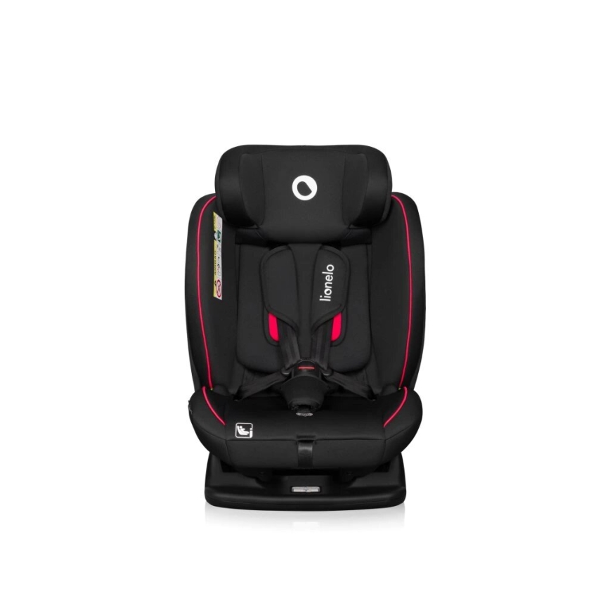 Lionelo - Fotelik samochodowy AART i-Size 40-150 cm czarny/czerwowy