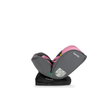 Lionelo - Fotelik samochodowy BASTIAAN i-Size 40-150 cm szary/różowy