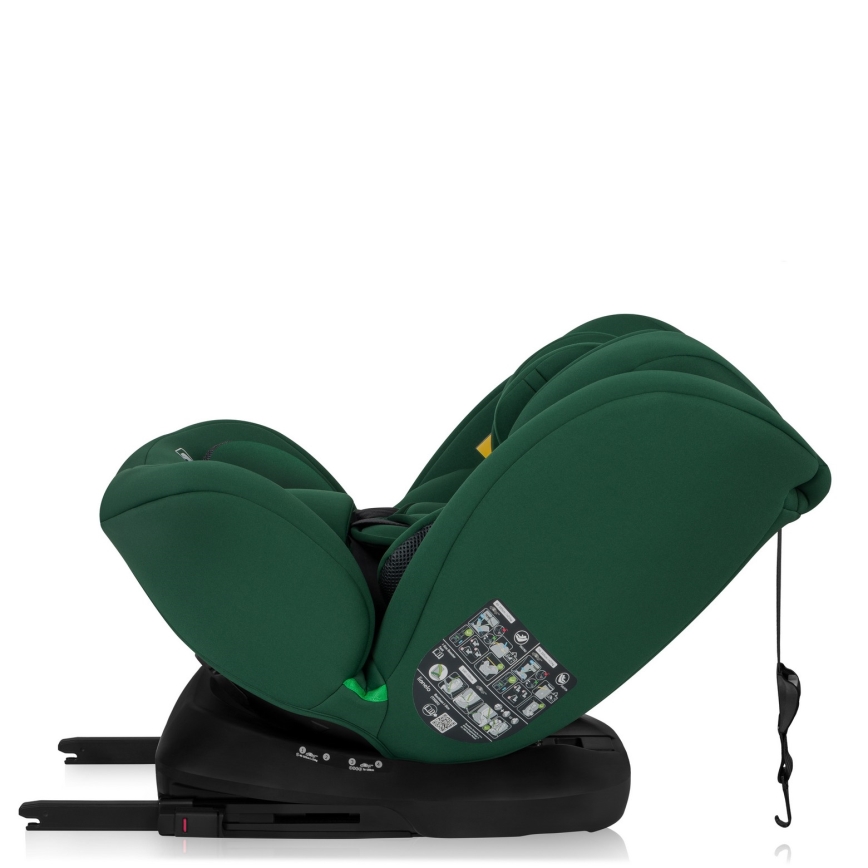 Lionelo - Fotelik samochodowy BASTIAAN i-Size 40-150 cm z obrotową bazą Green Forest