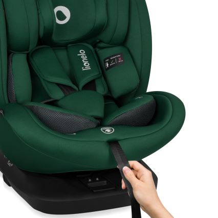 Lionelo - Fotelik samochodowy BASTIAAN i-Size 40-150 cm z obrotową bazą Green Forest