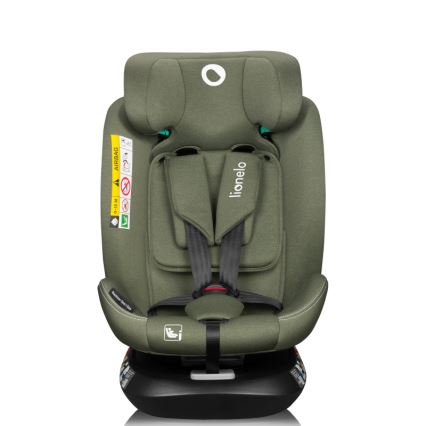 Lionelo - Fotelik samochodowy z obrotową bazą BASTIAAN ONE i-Size 40-150 cm oliwkowy