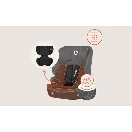 Lionelo - Fotelik samochodowy BILLY i-Size 76-150 cm Czarny Carbon