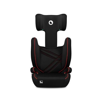 Lionelo - Fotelik samochodowy HUGO i-Size 100-150 cm czarny/czerwony