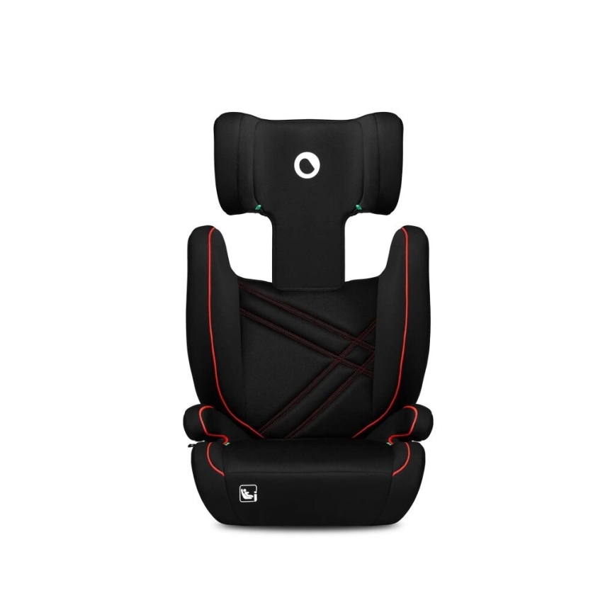 Lionelo - Fotelik samochodowy HUGO i-Size 100-150 cm czarny/czerwony